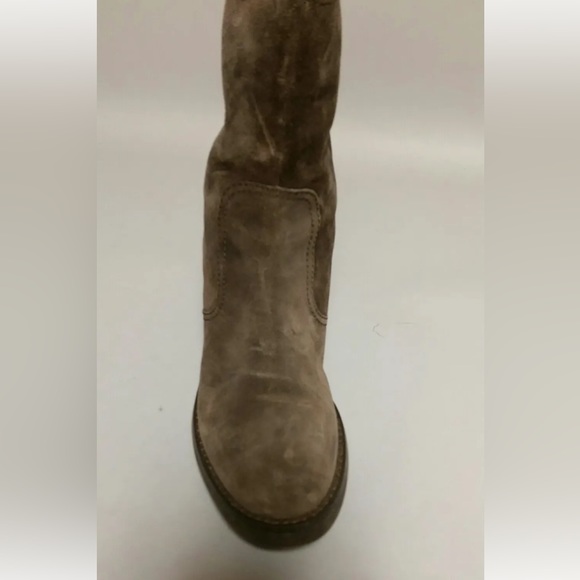 Women’s Nine West Brown Suede Mid Calf Booties Size 6.5 - Picture 6 of 6